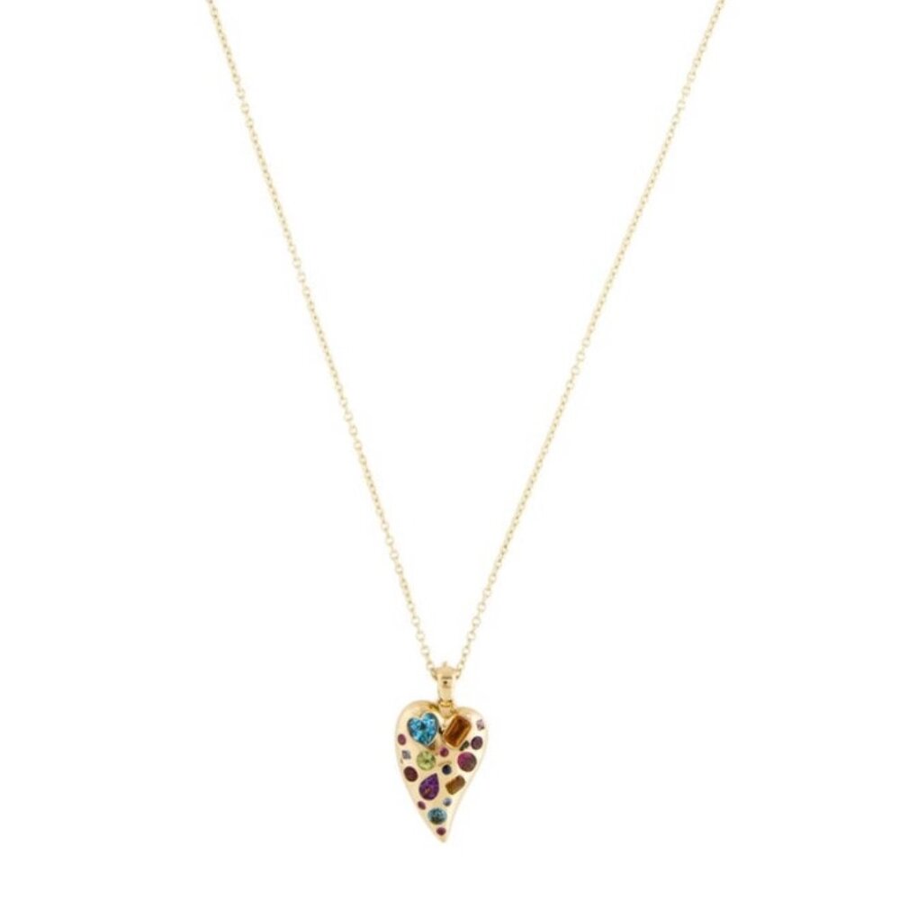 IPPOLITA 18K 750 YELLOW GOLD MULTISTONE VALENTINA PENDANT NECKLACE - Picture 6 of 8